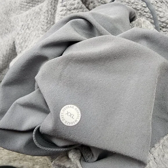 Lululemon Men Grey Silver Drawstring Diamond Jogger Size 2XL XXL Casual Stretch